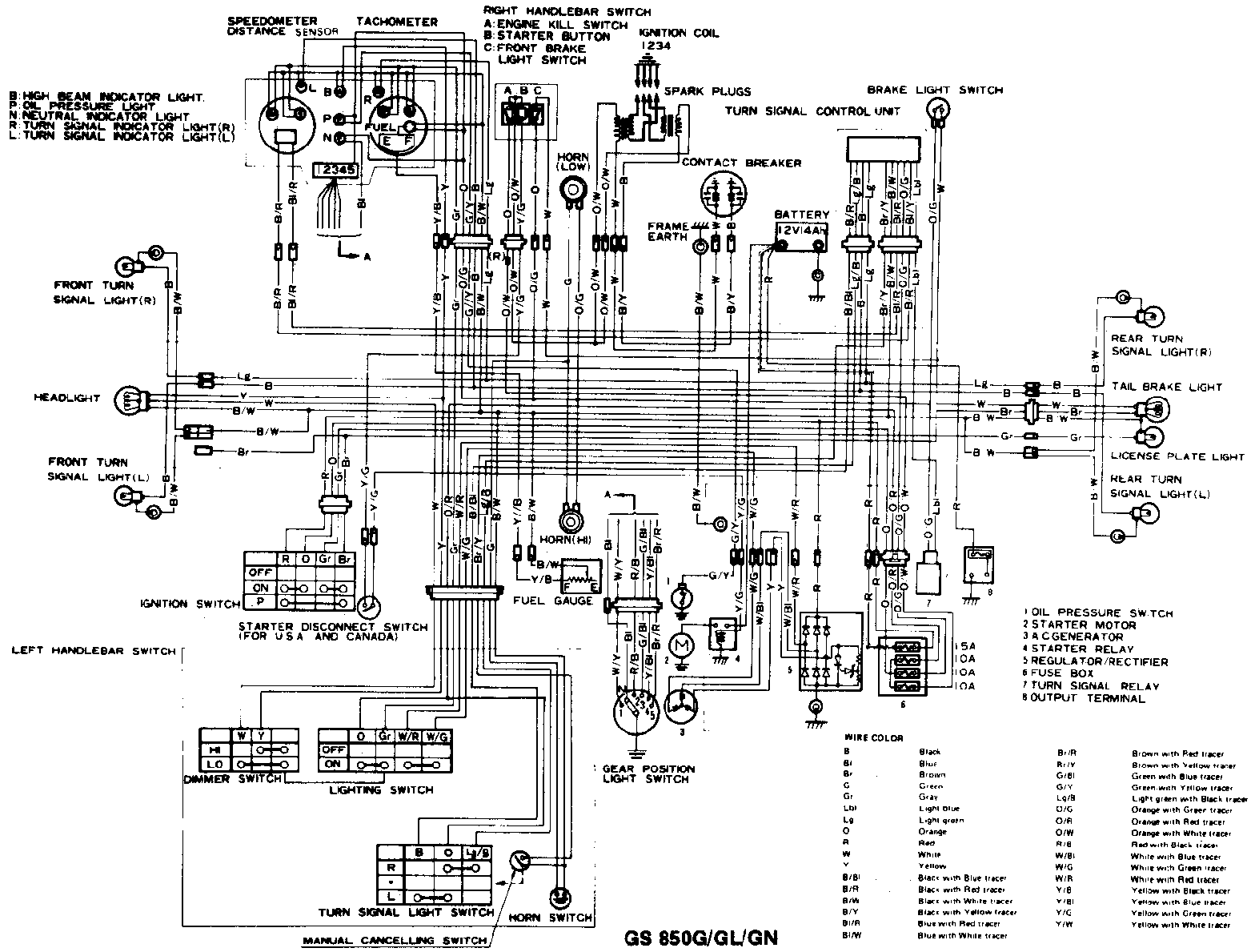 1981 Suzuki Gs750 Wiring Diagram Pics | Wiring Collection